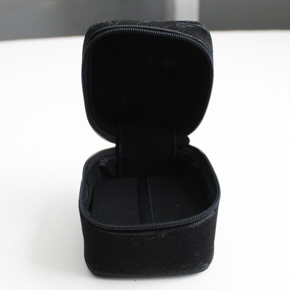 Chanel Black Mini Zipper Jewelry Ring Box - Empty - Picture 7 of 9